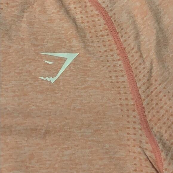 Gymshark Vital Seamless Cropped Top Long Sleeve Peach Size Small - Picture 5 of 8